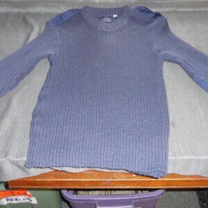 US AIR FORCE sz46 BRIGADE QUARTERMASTER WOOLY PULLY SWEATER AF BLUE JM 350
